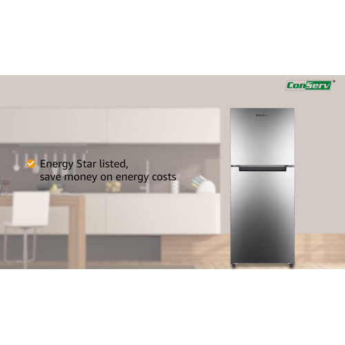 Equator Conserv 24" Wide 10 Cu.ft.top Freezer Refrigerator Stainless